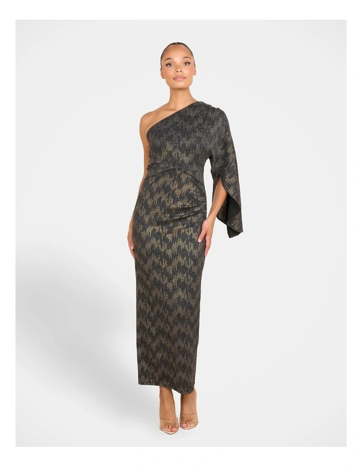 Freda One Shoulder Dress in Black | Myer