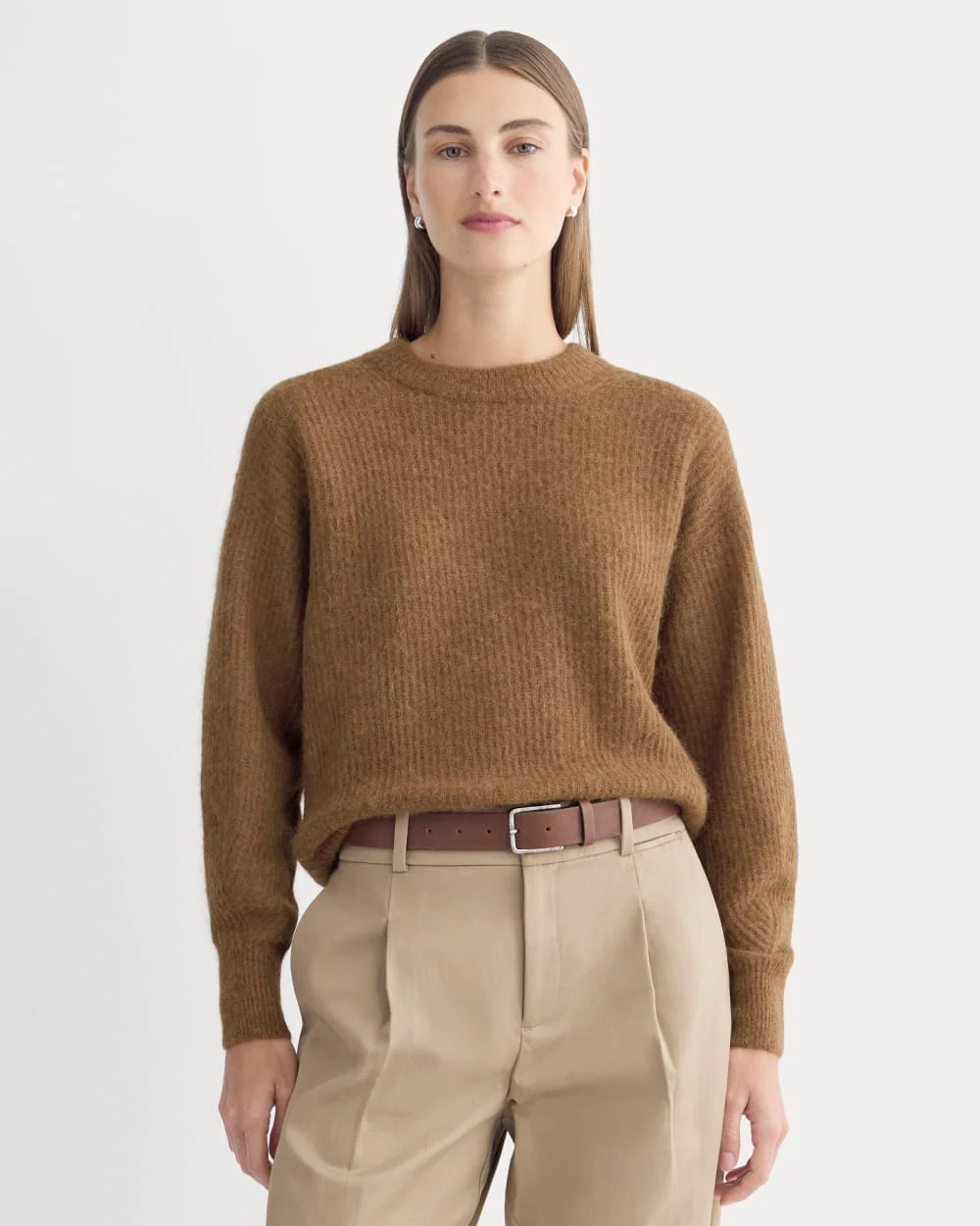 The Cocoon Crew in Alpaca | Almond | Everlane