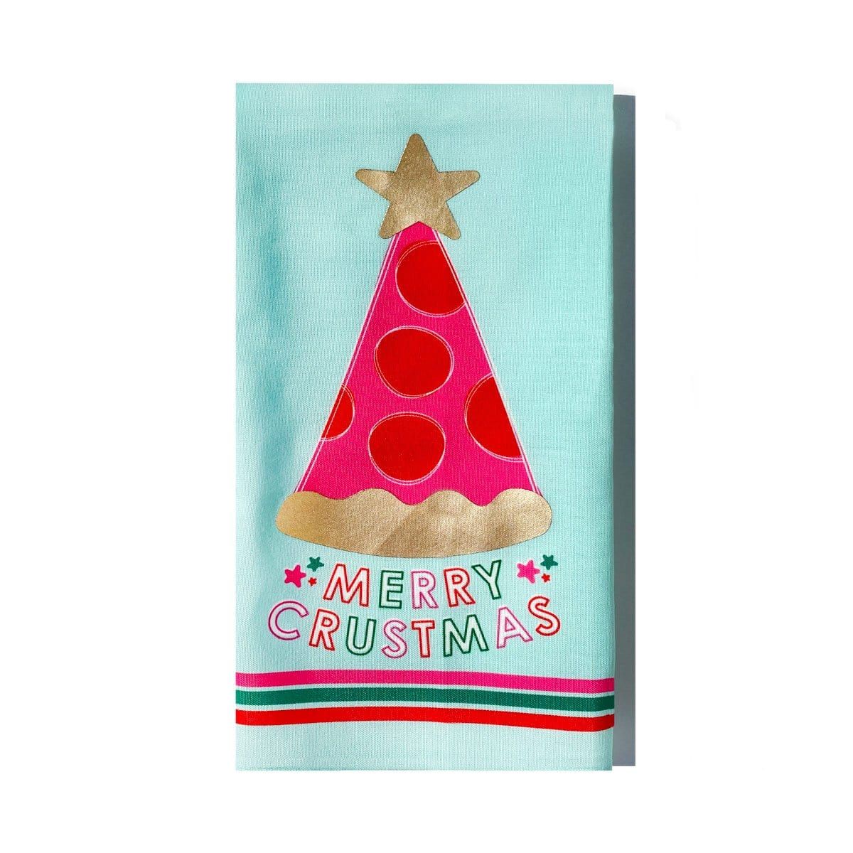 Merry Crustmas Holiday Tea Towel | Packed Party