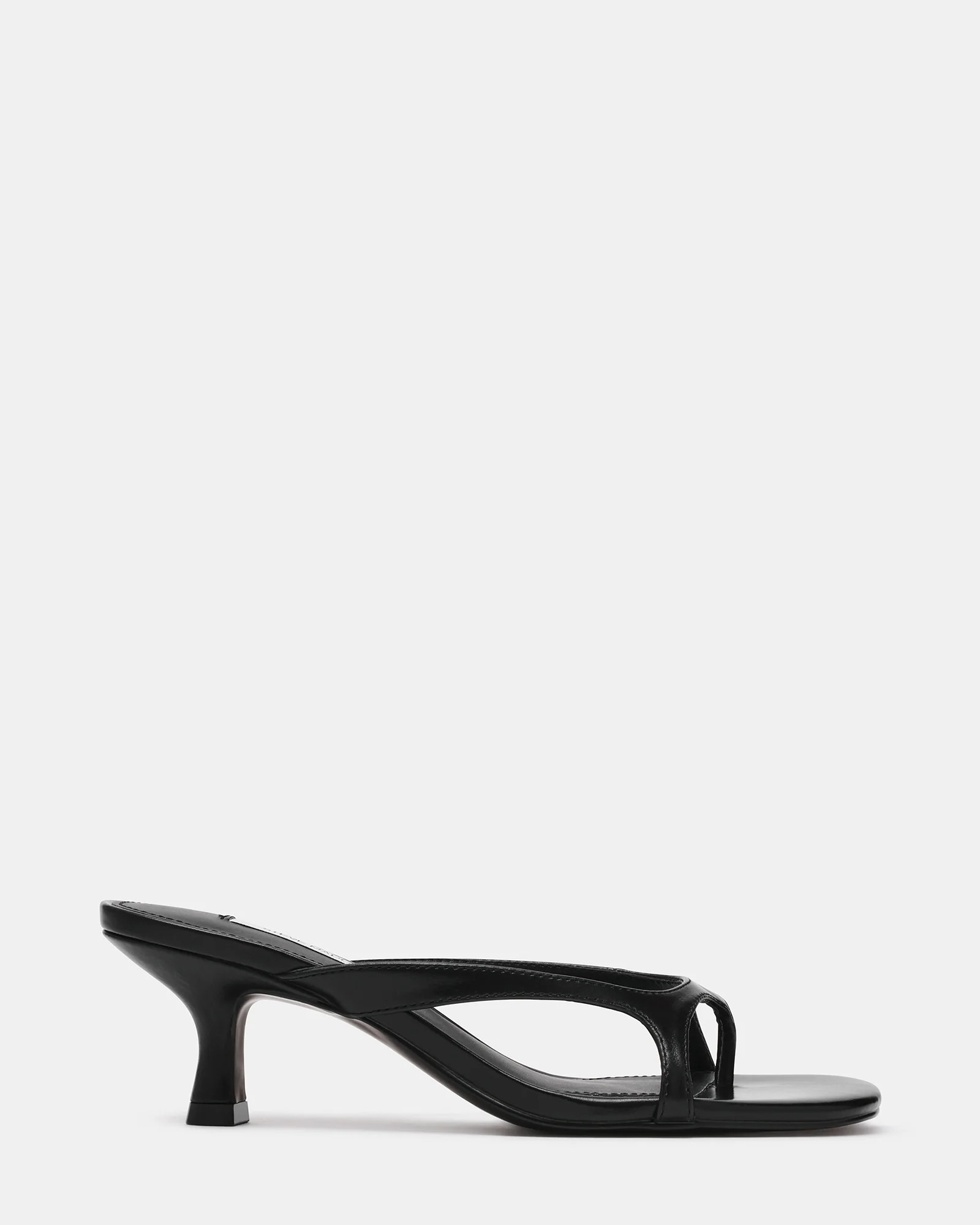 Steve Madden Women's Brienna Thong Heels - Black - Size 9 - Leather | Steve Madden (US)
