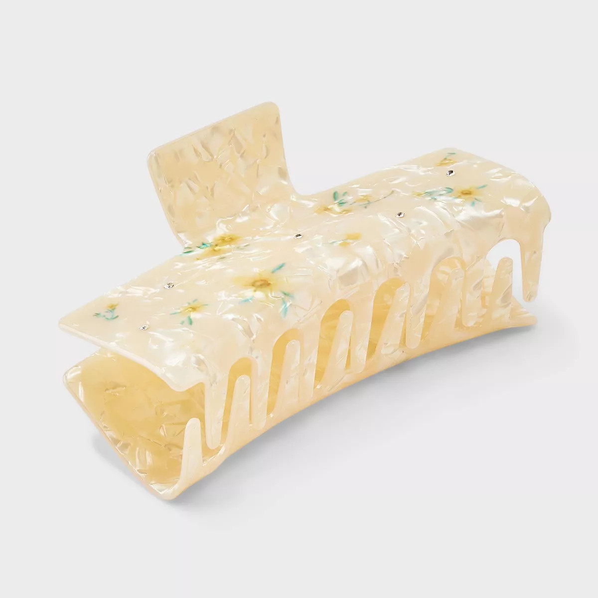 Jumbo Claw Hair Clip Acrylic Flower Print - A New Day™ | Target