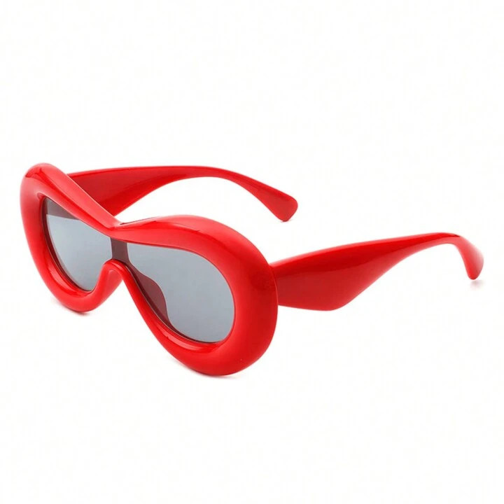 Frame Inflated Piece Lens One Sunglasses Oversized Y2K | SHEIN
