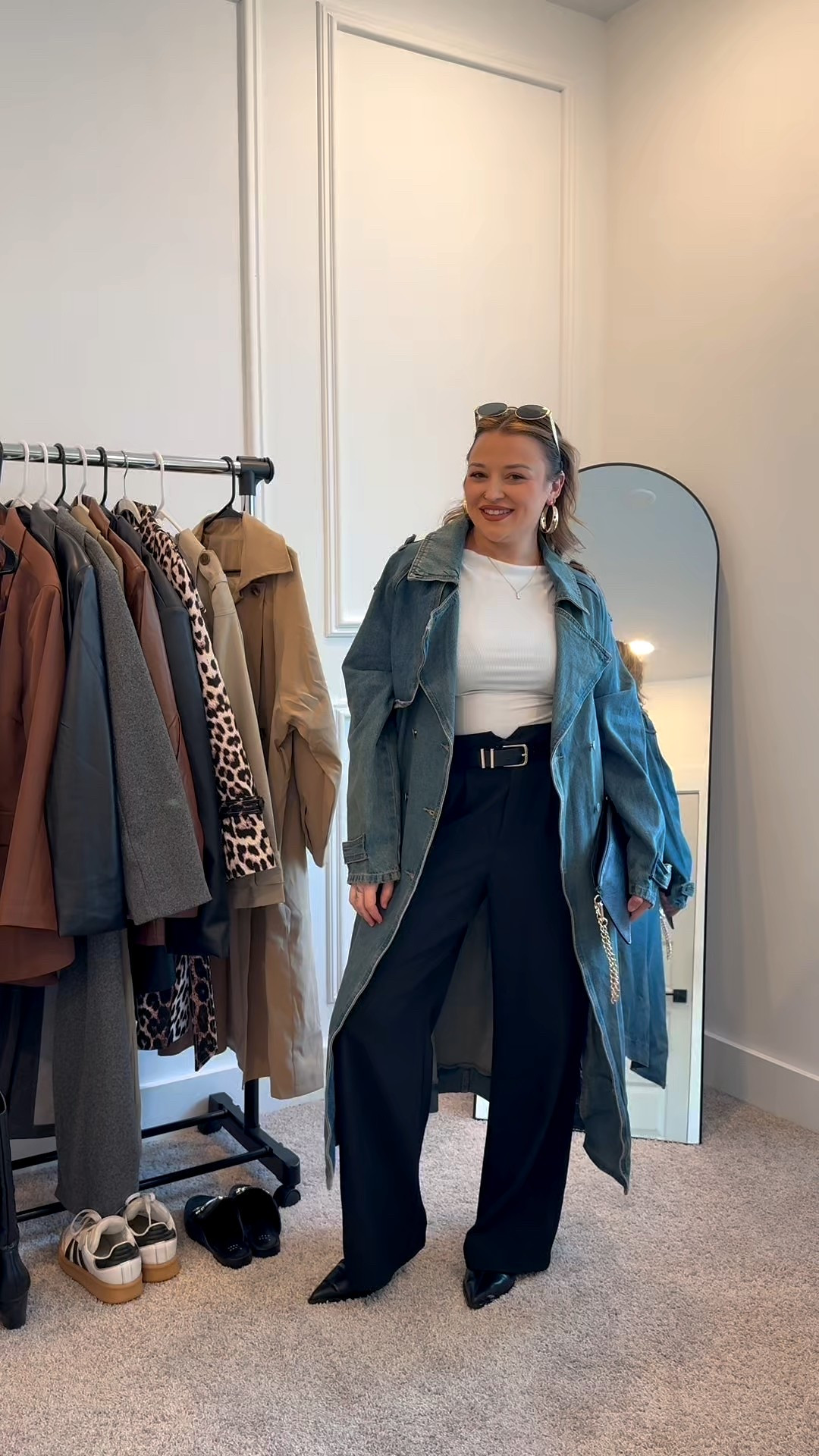 Consider this your sign that you do in fact need a denim trench coat for fall!

Wearing a size medium

#LTKmomlife #LTKootd #LTKgrwm