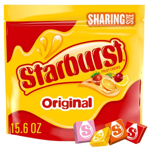 Starburst Original Fruit Chews Gummy Candy, Sharing Size - 15.6 oz Bag | Walmart (US)