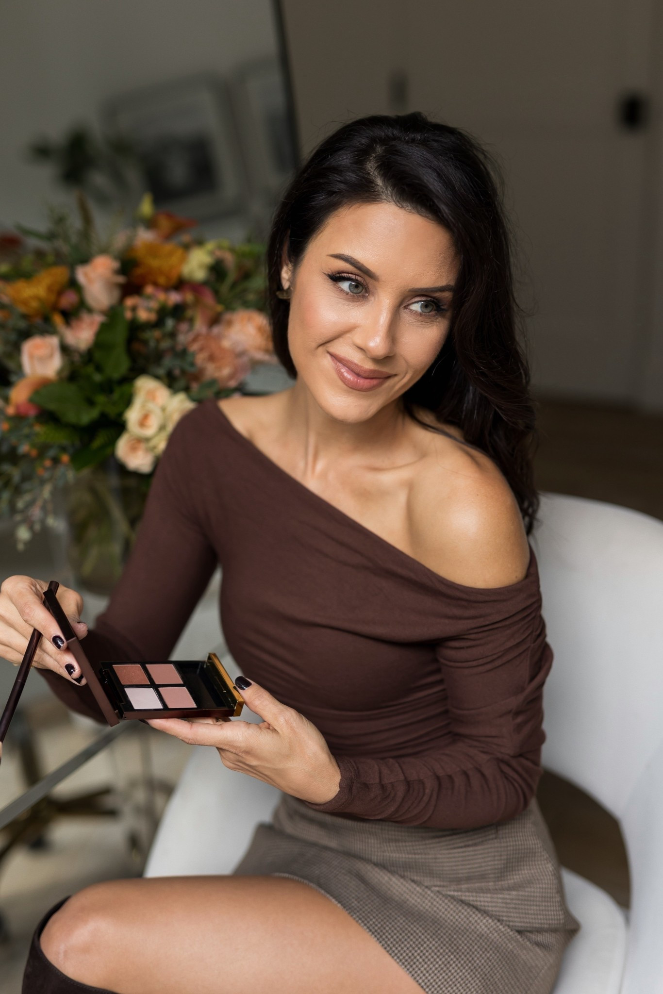 The top I’ll be wearing for Friendsgiving this year also linking all of the beauty products I used to create a soft glam look👌🏻. @nordstrombeauty @nordstrompartner

#LTKFindsUnder100 #LTKBeauty #LTKOver40
