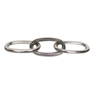 15" Silver Linked Chain Table Top Decor - Overstock - 35241564 | Bed Bath & Beyond