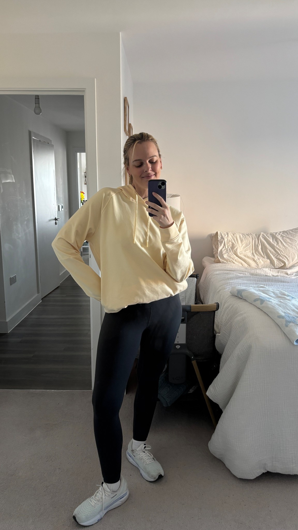 LOVE these leggings because I could wear them pregnant and now in post partum! Wearing two sizes larger than my pre pregnancy size. 

#LTKfitness #LTKspring #LTKmaternity
