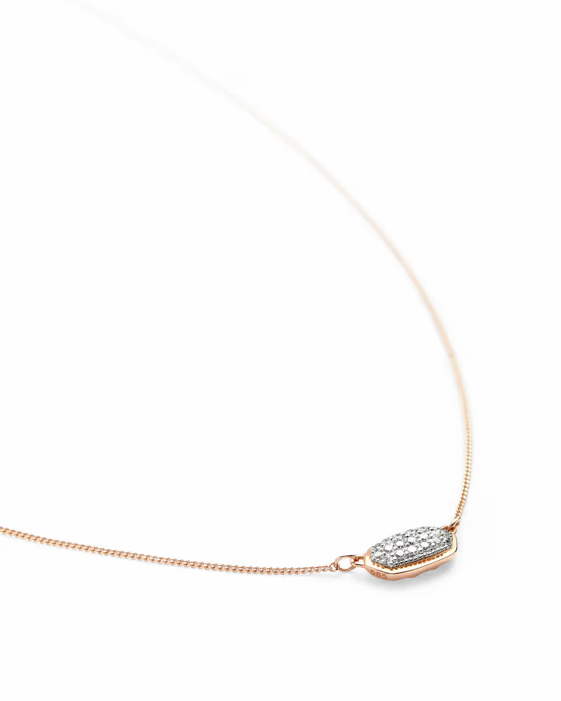 Lisa Pendant Necklace in Pave Diamond and 14k Yellow Gold | Kendra Scott
