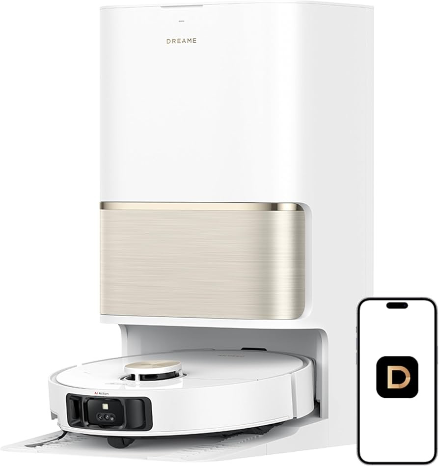 DREAME L50 Ultra Robot Vacuum and Mop White, 19,500Pa Suction, with Auto-Empty and Mop Self-Clean... | Amazon (US)