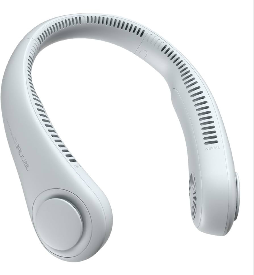 JISULIFE Neck Fan Portable, Personal Wearable Fan with Battery Rechargeable, Bladeless Travel Coo... | Amazon (US)