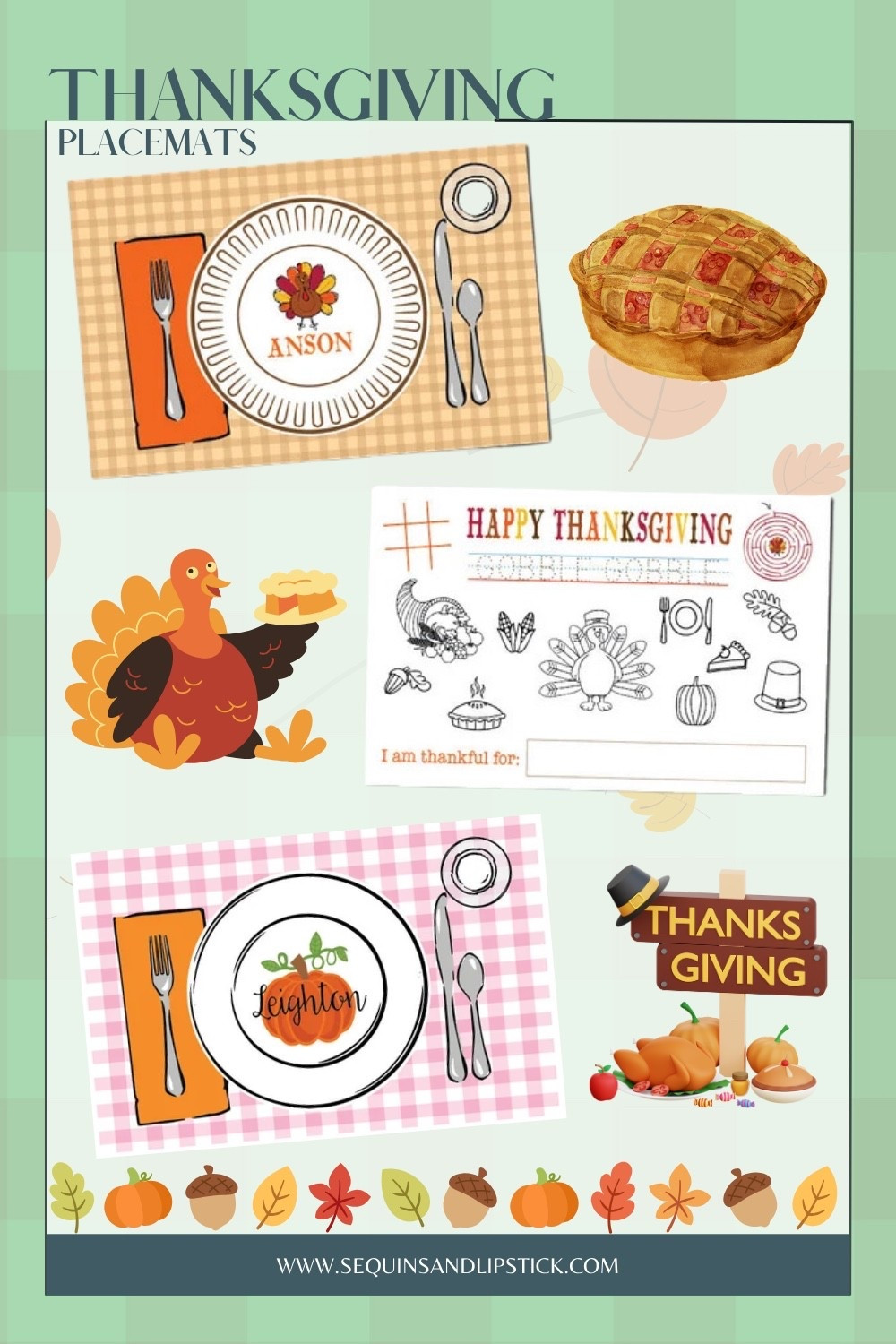 These personalized Thanksgiving placemats are the cutest way to dress up your holiday table and keep little hands busy while waiting for turkey. Perfect for Thanksgiving decor, kids’ tables, and Friendsgiving hosting, they add a fun and custom touch to your family gathering. 

#LTKKids #LTKSeasonal #LTKHome