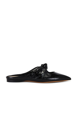 KHAITE Rowan Flat Mule in Black | FWRD 