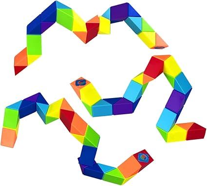 Jofan 3 Pack Big Snake Cube Fidget Twist Puzzle Toys for Kids Boys Girls Christmas Stocking Stuff... | Amazon (US)