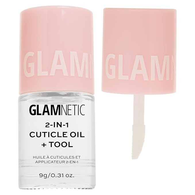 Glamnetic 2-in-1 Cuticle Oil | Nourishing Cuticle Serum & Cuticle Pusher For Healthy Nails | Over... | Amazon (US)