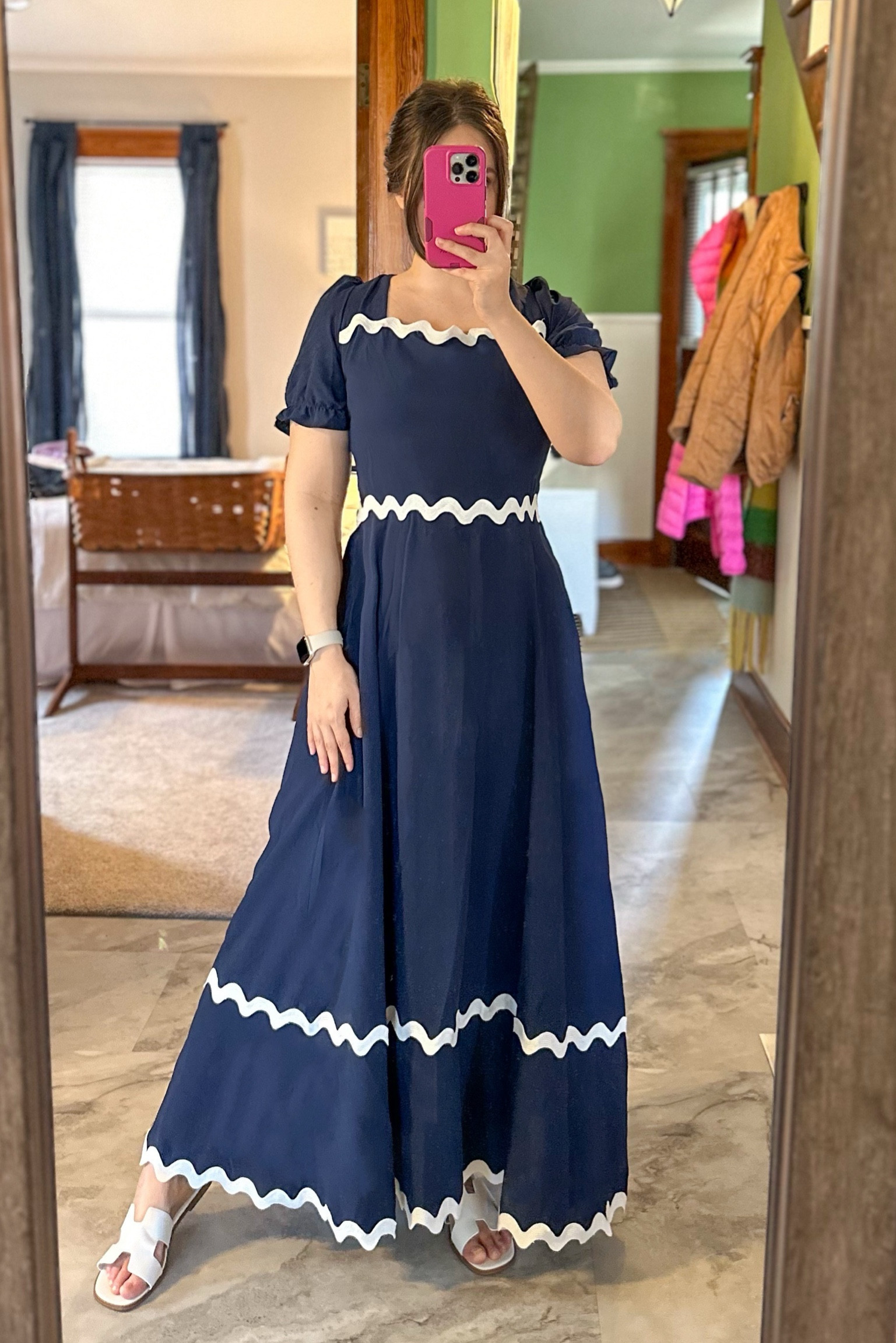 Amazon // Amazon finds // Amazon dress // maxi dress // square neck // puff sleeve // ric rack // trendy // church dress // Easter dress // navy dress // ootd // outfit inspo // try on

#LTKfindsunder100 #LTKfindsunder50 #LTKstyletip