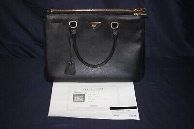 Auth PRADA Galleria 1BA274 Black Saffiano Lux (Leather) - Women's Tote Bag  | eBay | eBay US