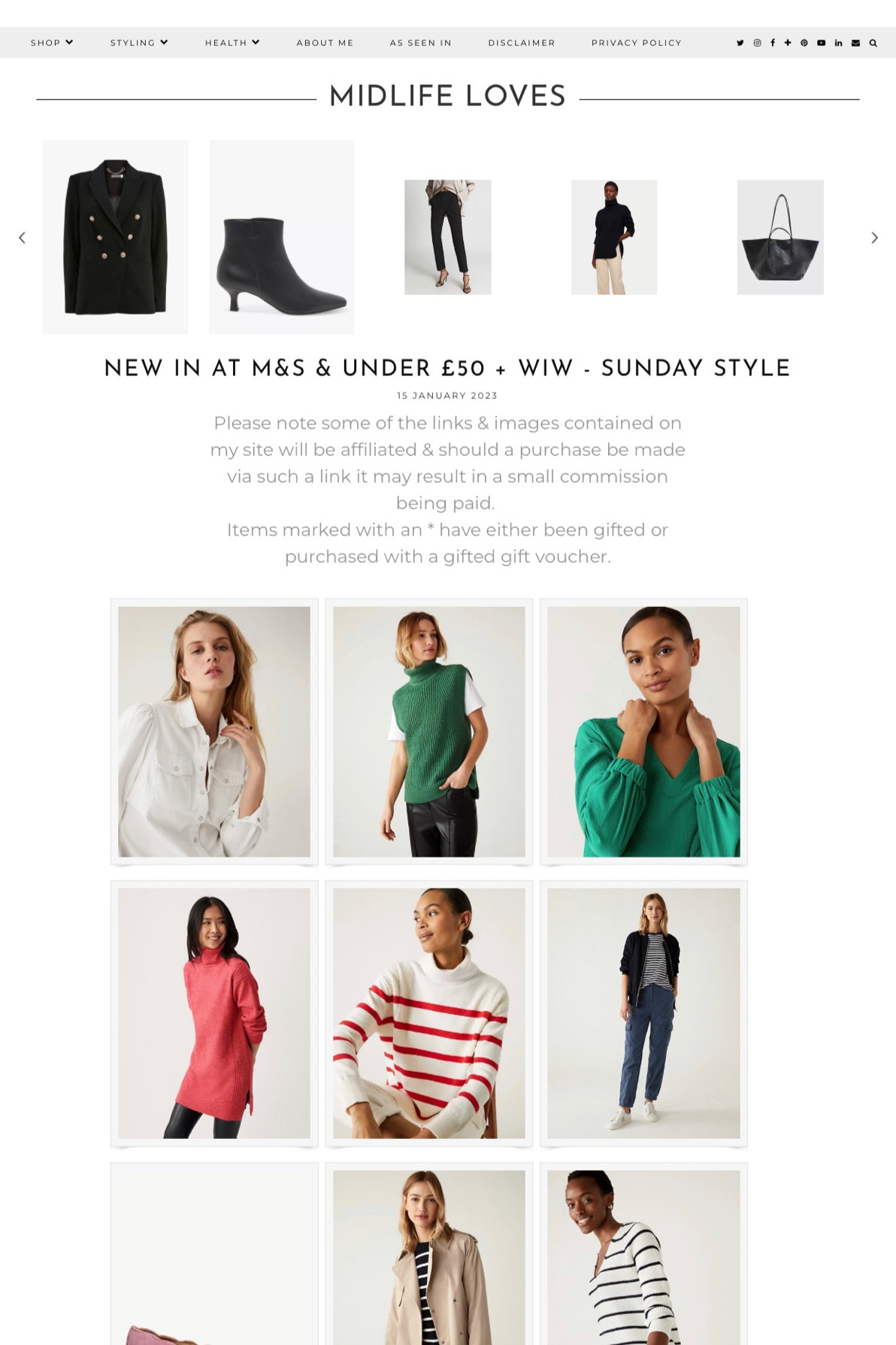 New in at Marks & Spencer & under £50 http://ow.ly/5ntA50Mr6k2 #fashionfinds #style #fashion #midlife #mymidlifefashion #midlifestyle #midliifefashioin #styleover40 #fashionover40 #highstreetfashion #affordablestyle #affordablefashion #wardrobeupdates #over40 #effortlessfashion #effortlessstyle #timelessfashion #timelessstyl

#LTKeurope #LTKunder50 #LTKSeasonal