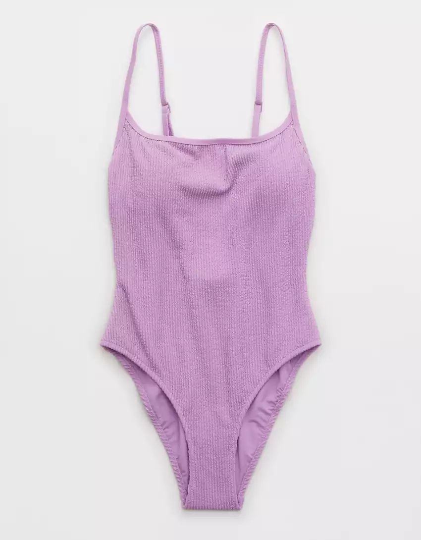 Aerie Crinkle Scoop One Piece Swimsuit | Aerie