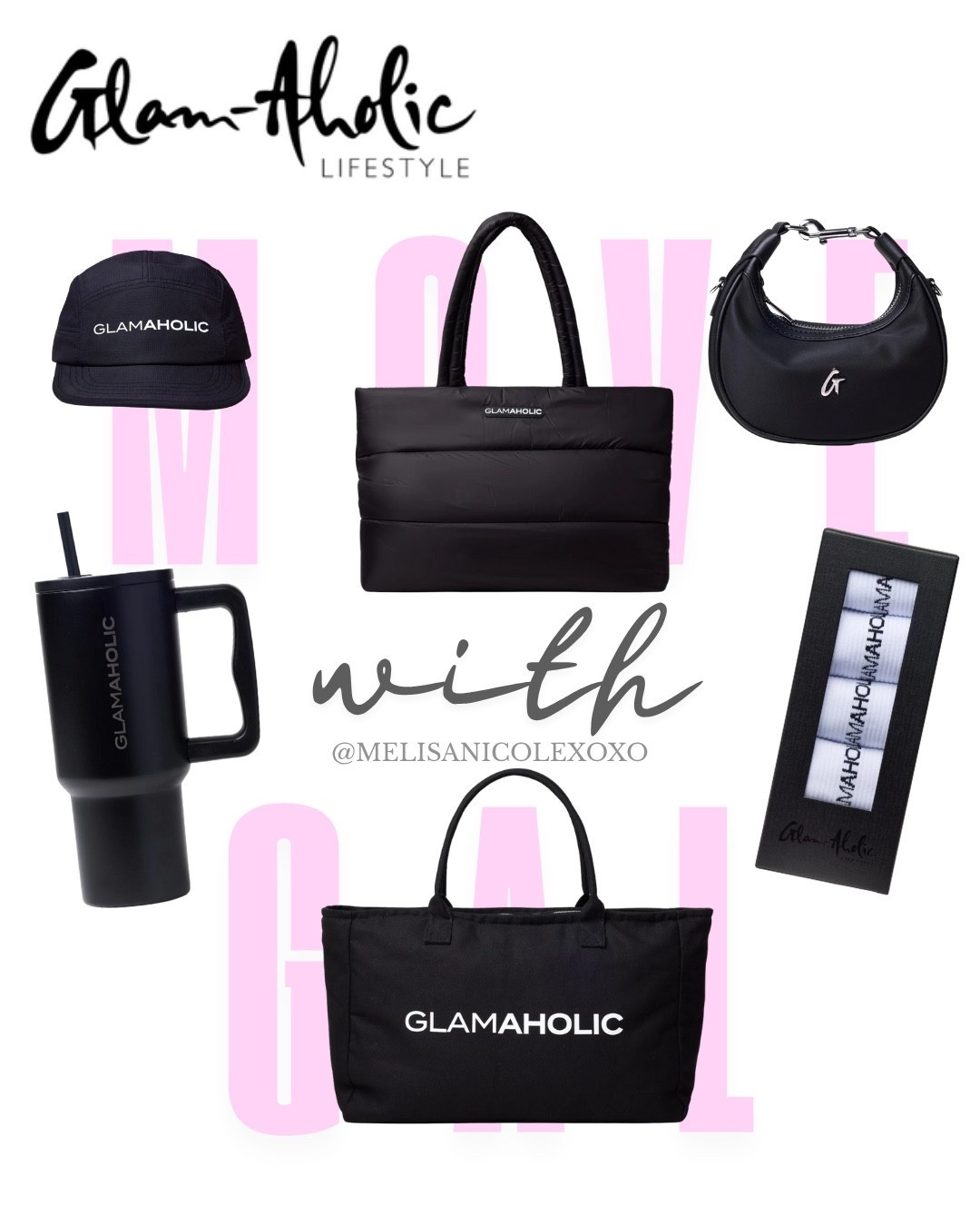 Calling all Glam-Aholics to the front. New products alert featuring Glam-Aholic Lifestyle’s latest drop, Move with GAL 

#MovewithGAL
#GlamAholicLifestyle #GlamaholicFinds 

#LTKActive #LTKTravel #LTKItBag