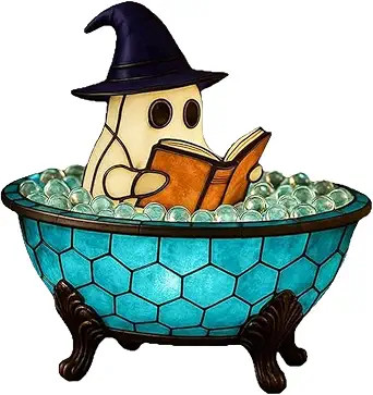 Halloween Ghost Bubble Bath Lamp - Cute Spooky LED Night Light for Bathroom Decor, Bathtub Lights... | Amazon (US)