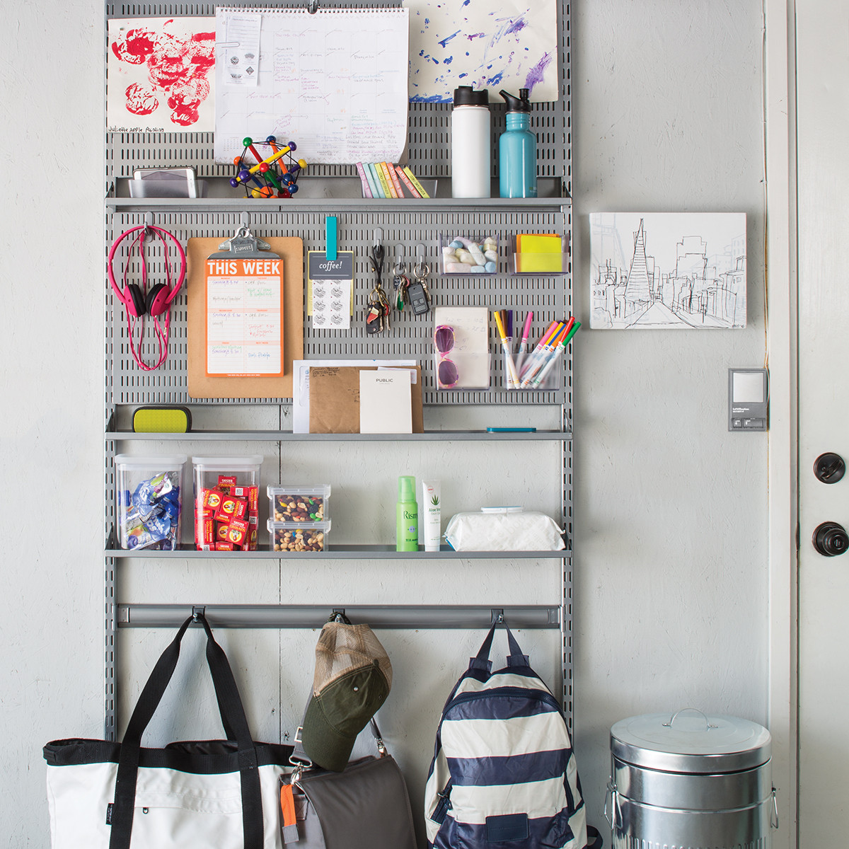 Platinum elfa utility Mudroom | The Container Store