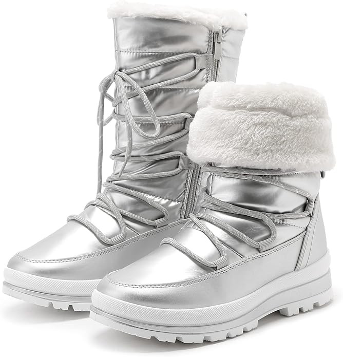 HEAWISH Women’s Winter Snow Boot Fur Lined Mid Calf Warm Boots | Amazon (US)