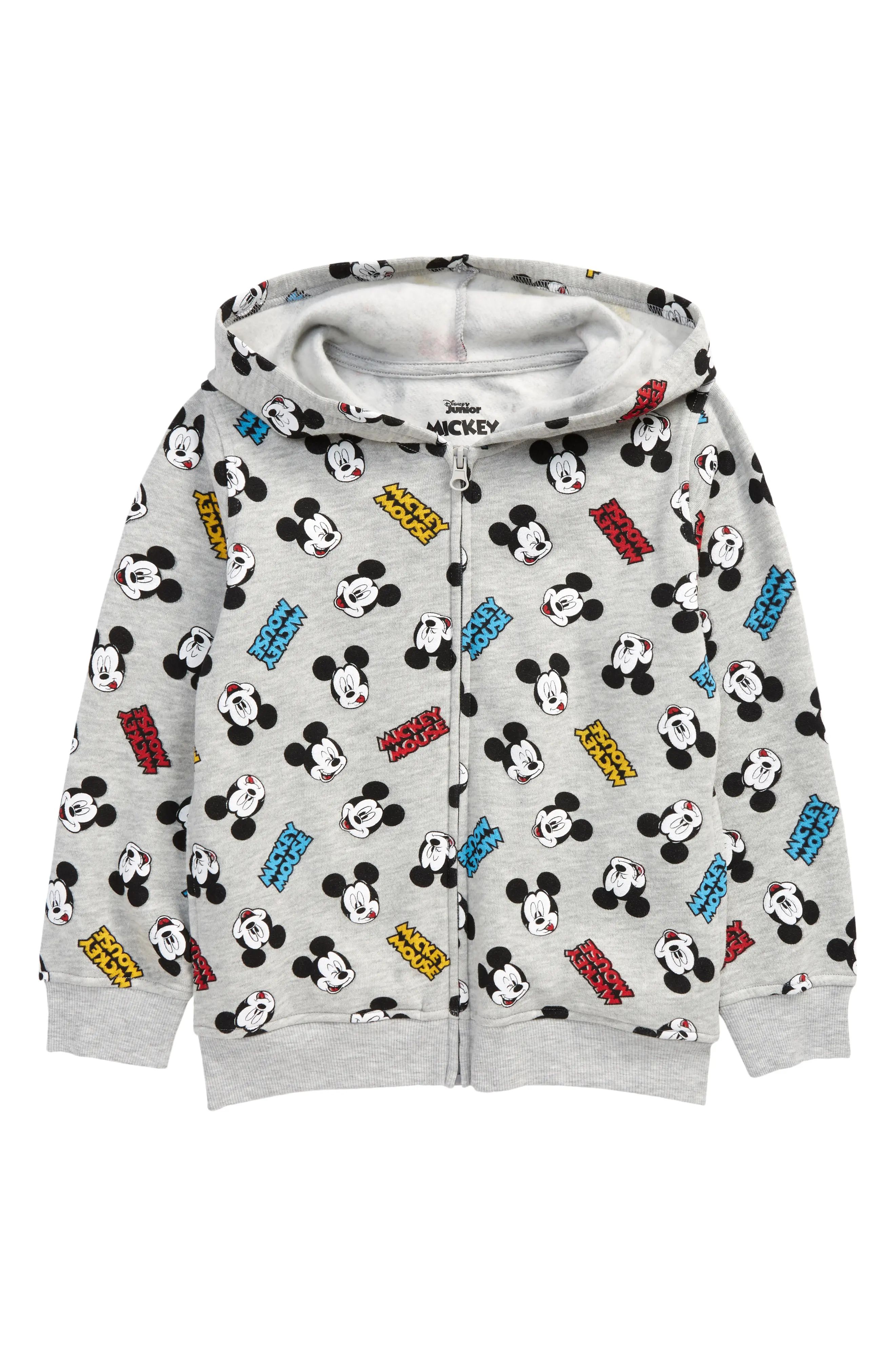 Boy's Jem Kids' Silly Mickey Toss Graphic Hoodie, Size 7 - Grey | Nordstrom