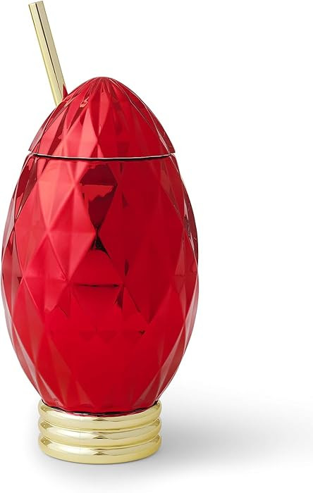 Packed Party Oh So Vintage red Christmas Light 24 Oz Novelty Sipper Cup | Amazon (US)