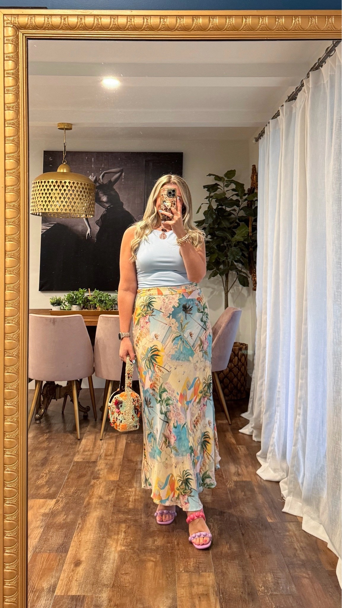 Summer dinner date outfit, girls night outfit, date night outfit. Obsessed with this tank & these shoes. Wearing a medium in the top. Summer outfit

#LTKootd #LTKMidsize #LTKSeasonal