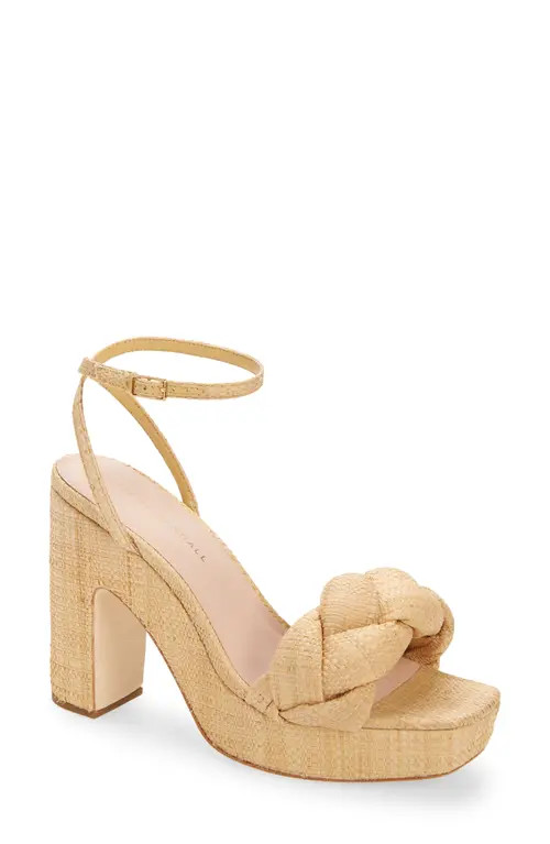 Loeffler Randall Fae Platform Heel in Natural at Nordstrom, Size 9 | Nordstrom