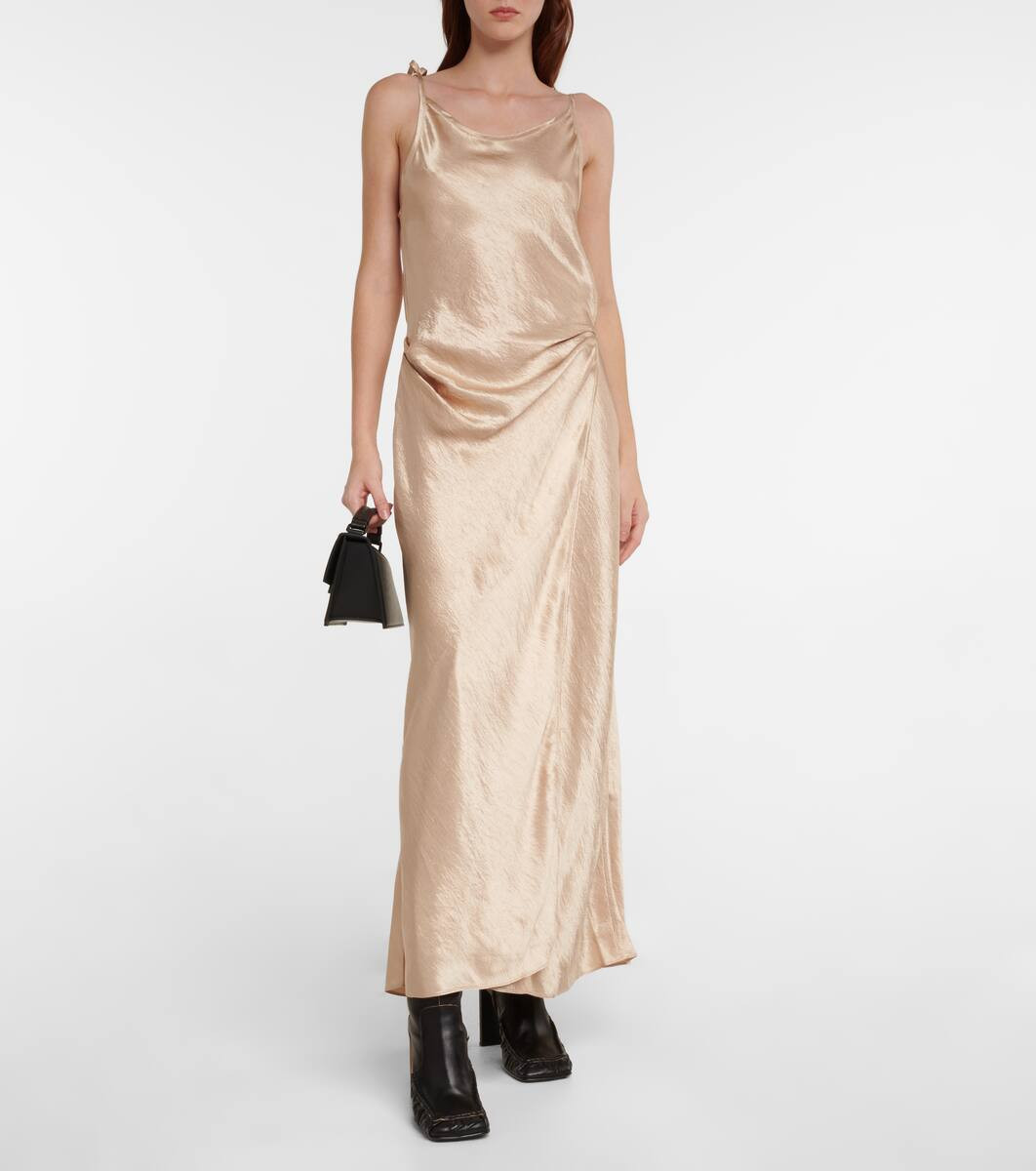 Satin maxi dress | Mytheresa (INTL)