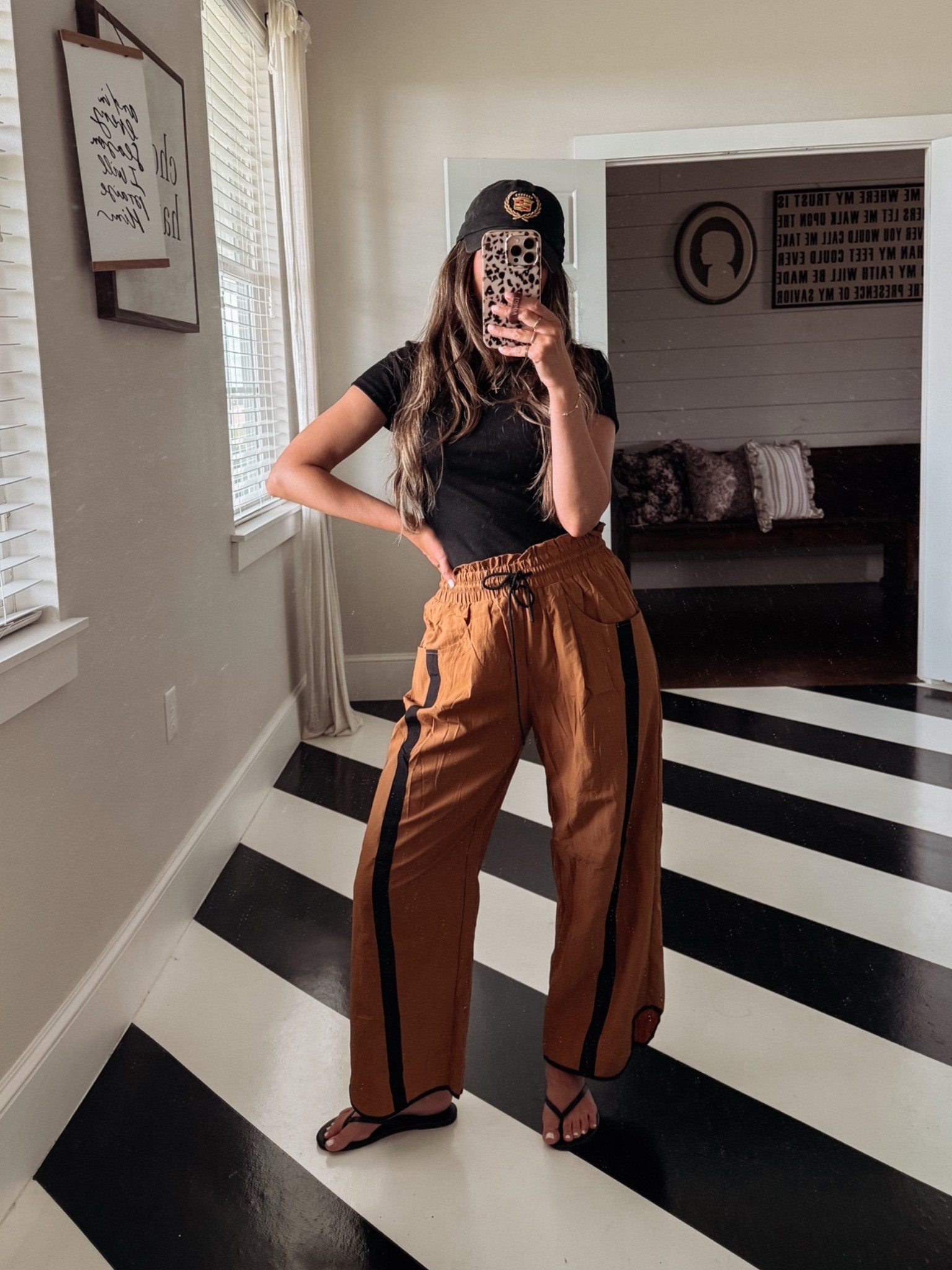Comfiest look for less track pants! Wearing small. Currently On sale! Wearing xs in black tee. These are my favorite baby tees

#LTKmomlife #LTKSeasonal #LTKSaleAlert