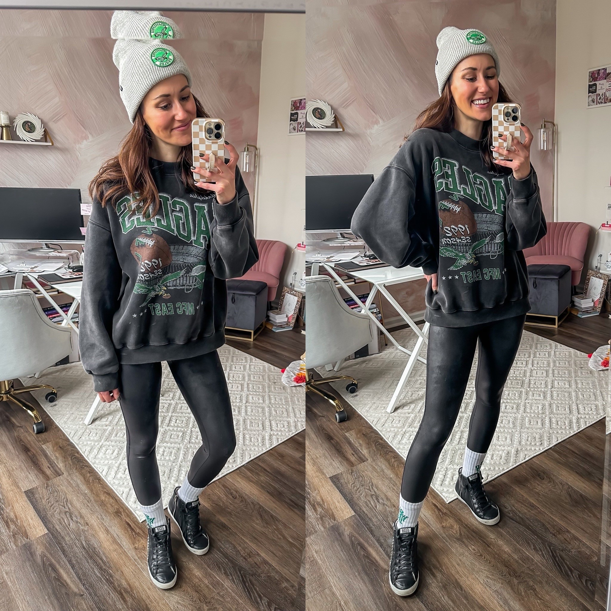 The eagles might be out of the playoffs, but I’m still a proud fan in this cute oversized sweatshirt 💚

#LTKSeasonal #LTKFindsUnder100