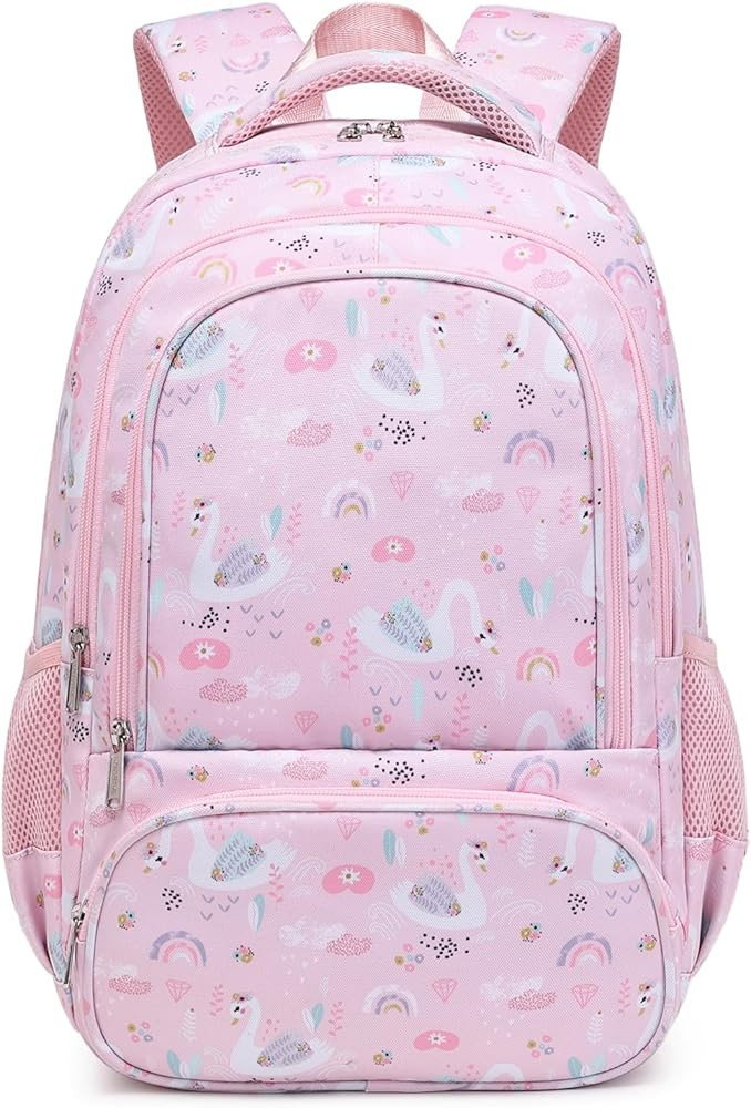 abshoo Lightweight Swan Kids Backpack For School Girls Elementary Kindergarten Bookbag School Bag... | Amazon (US)