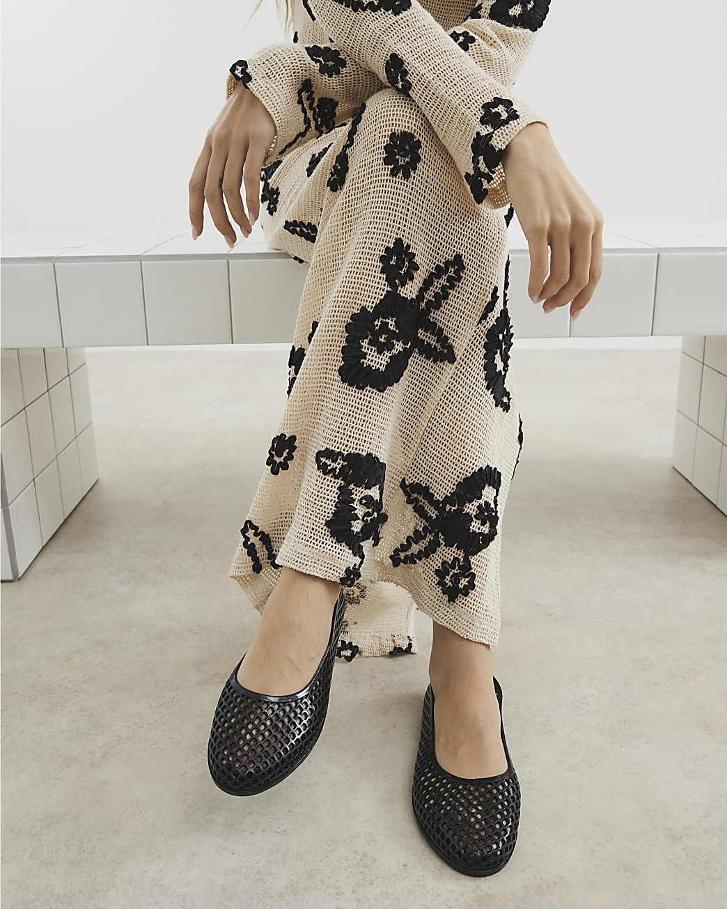 Black Juju Jelly Ballet Pumps | River Island UK & IE