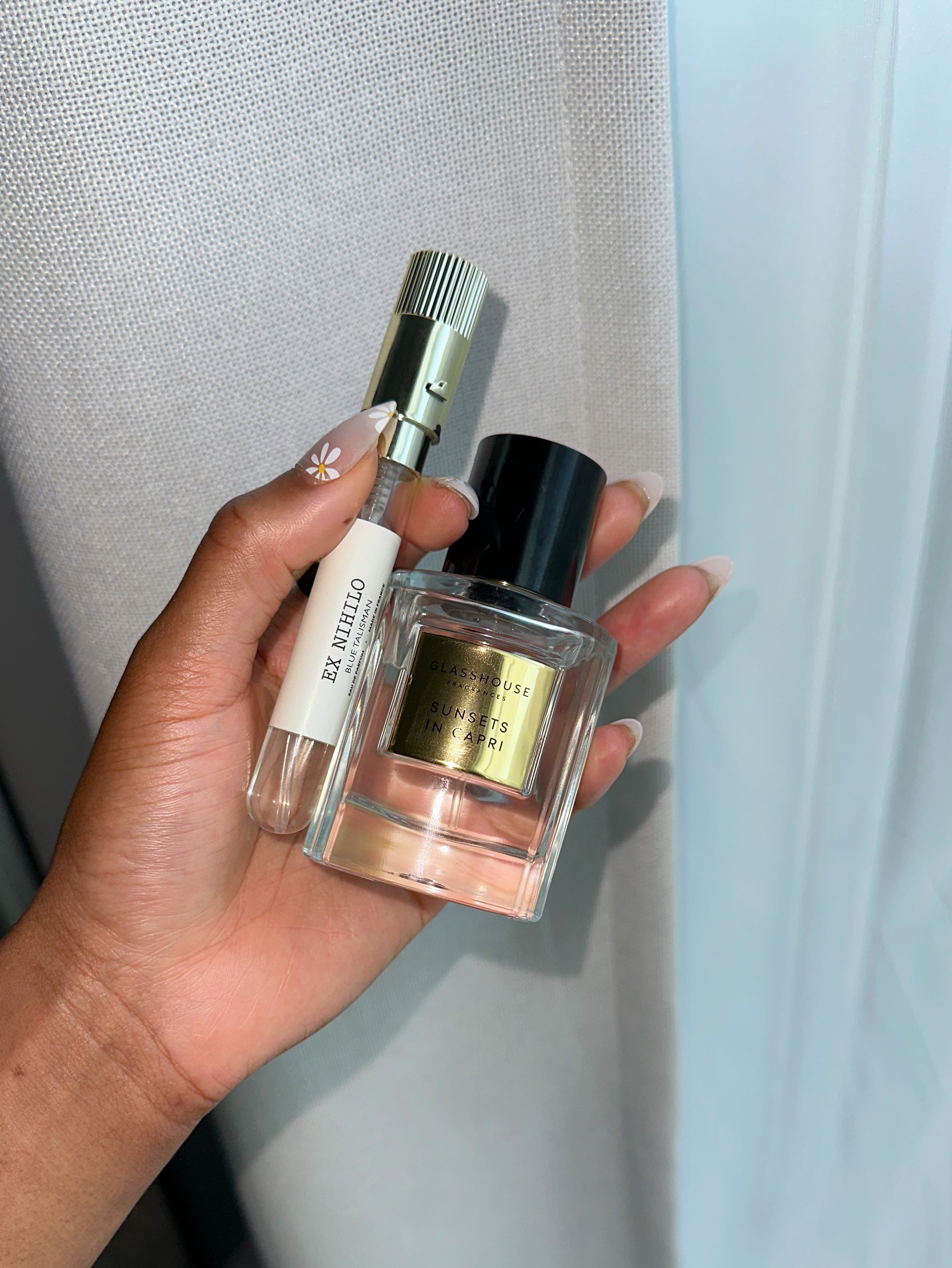 I recently wore Blue Tailisman, a scent I haven’t worn since early spring. I wasn’t sold on wearing this on it’s own so I sprayed Sunsets in Capri on top of it and immediately did a happy dance. The citrus notes in Sunsets in Capri lightened the entire scent profile to feel more like summer and I still got to experience the woody dry down of Blue Tailisman.
 // // // 
sweet fragrance • woody fragrance • fresh fragrance • spicy fragrance • perfume • fragrance • perfume collection • perfume bottle • perfume aesthetic • perfume organization • perfume collection fragrance • fragrance aesthetic • fragrance display • fragrance collection • fragrances perfume woman • luxury perfume aesthetic • fragrances for women

#LTKBeauty