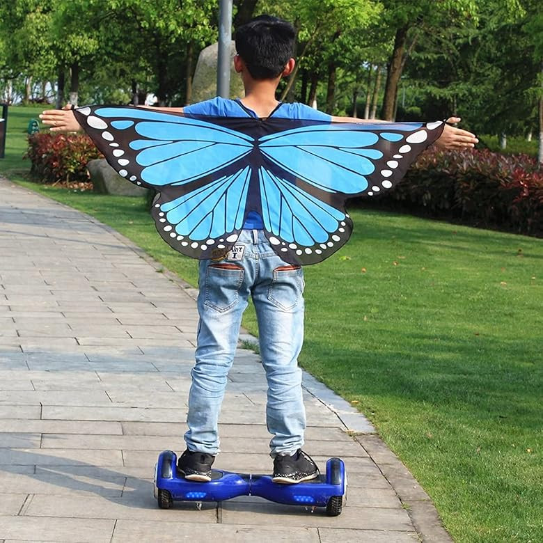 CISMARK Kids Monarch Butterfly Wings Costume for Halloween Party One Size(3-16T) | Amazon (US)