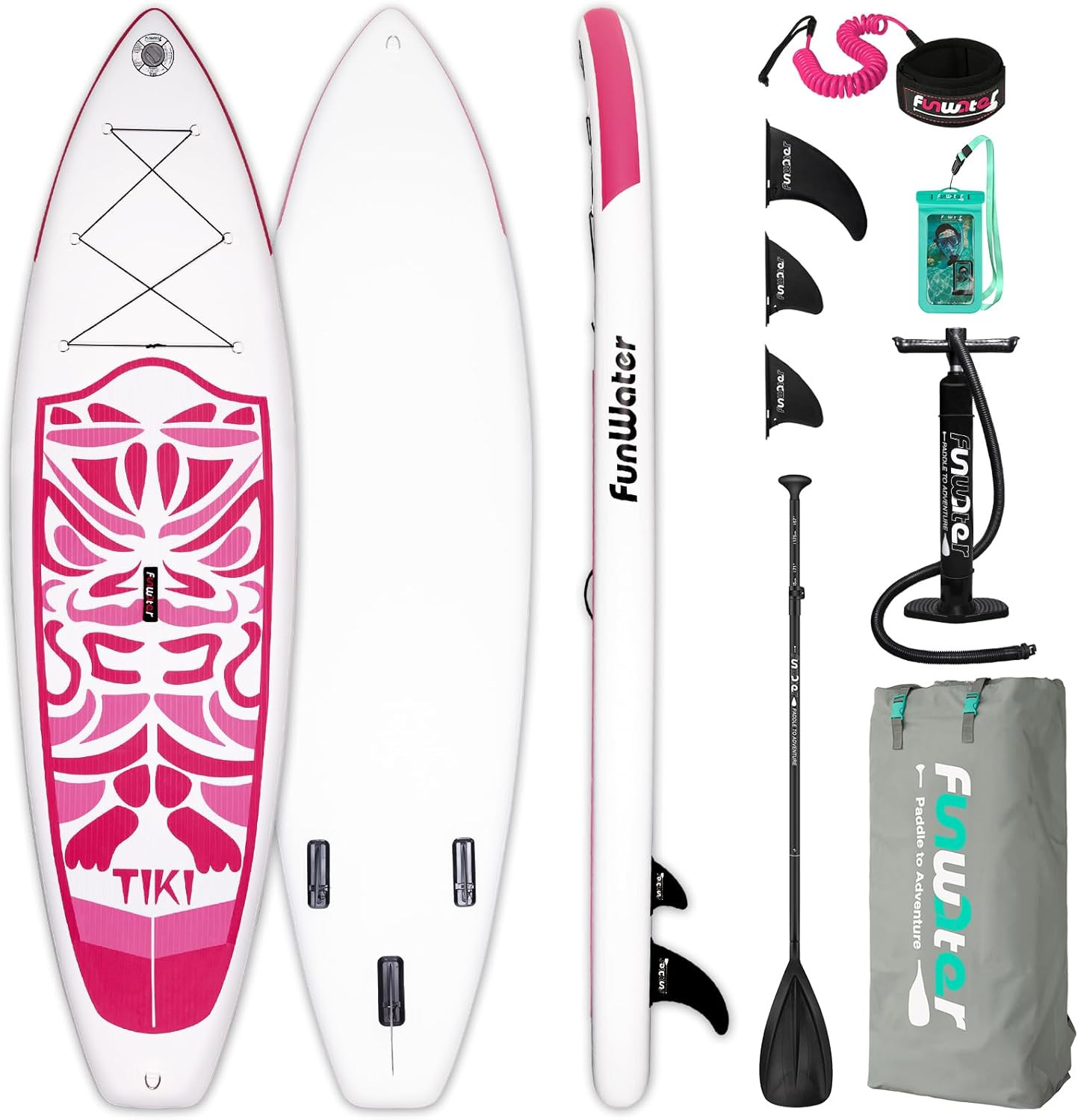FunWater Inflatable Ultra-Light (17.6lbs) SUP for All Skill Levels Everything Included with Stand... | Amazon (US)