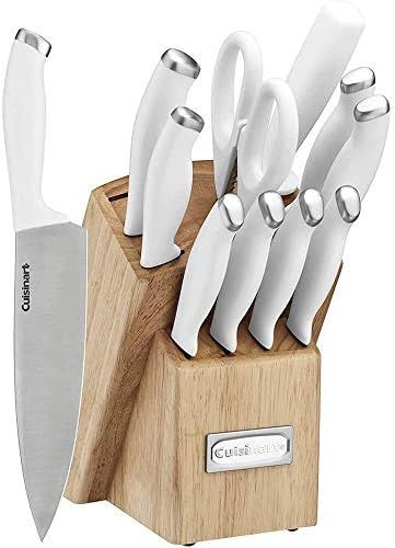 Cuisinart C77SSW-12P Color Pro Collection 12 Piece Knife Block Set, White | Amazon (US)