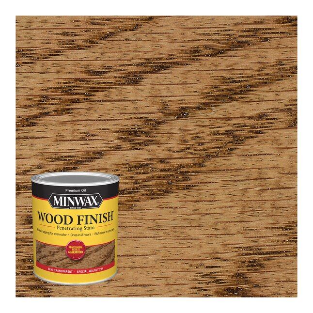 Minwax  Wood Finish Oil-Based Special Walnut Semi-Transparent Interior Stain (1-Quart) | Lowe's