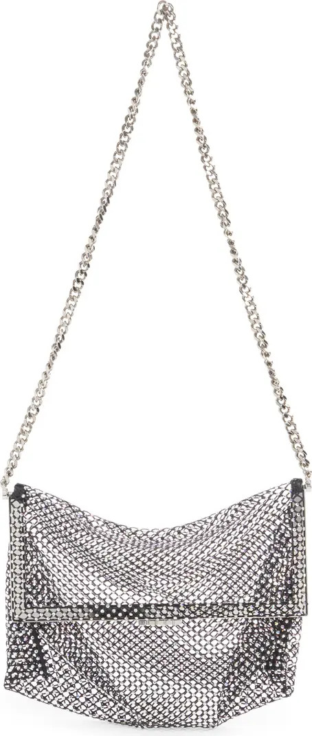 Saint Laurent Fanny Crystal Mesh Leather Shoulder Bag | Nordstrom | Nordstrom