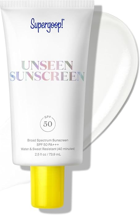 Supergoop! Unseen Sunscreen - SPF 50 - Clear & Invisible Face Sunscreen + Broad Spectrum + Makeup... | Amazon (US)