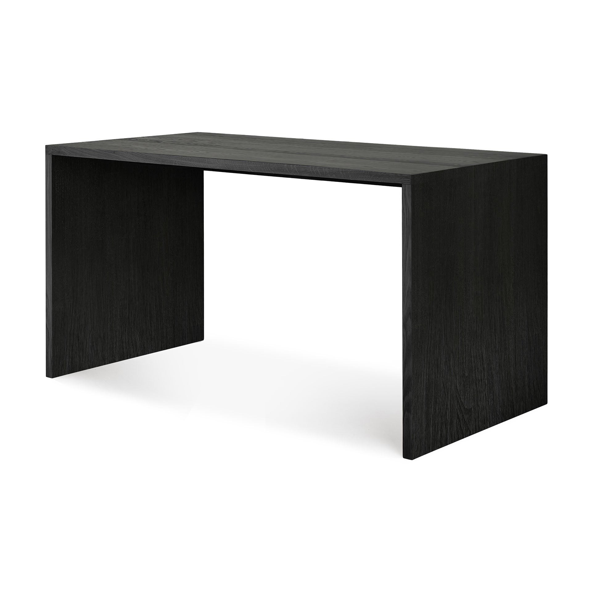 Oak U Black Desk | Burke Decor