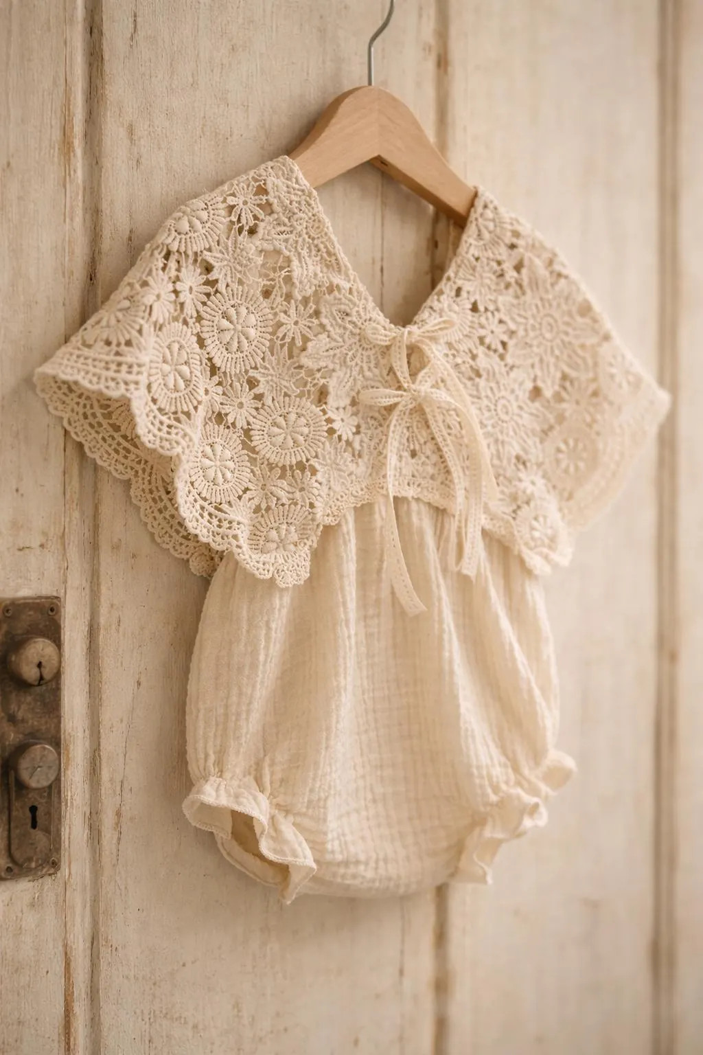 Amelia Newborn bodysuits | newborn photoprops | natural muslin and lace | Etsy (Global)