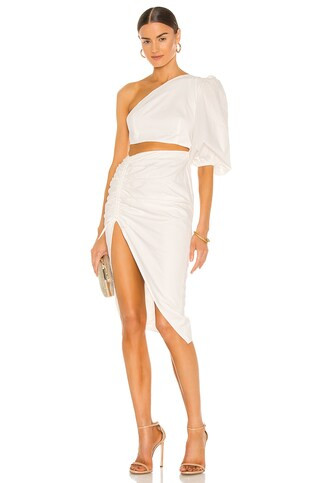 SAU LEE Jolene Dress in White from Revolve.com | Revolve Clothing (Global)