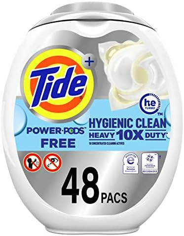 Amazon.com: Tide Hygienic Clean Heavy Duty 10x Free Power Soap Pods Laundry Detergent, White, Uns... | Amazon (US)
