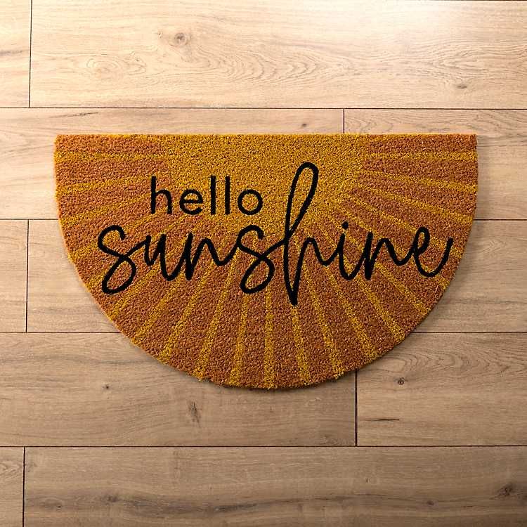 Hello Sunshine Arched Doormat | Kirkland's Home