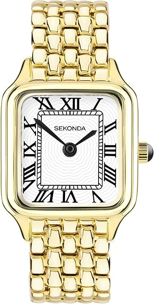 Sekonda Classic Monica Ladies 30mm Quartz Watch in White with Analogue Display, and Alloy Strap | Amazon (US)