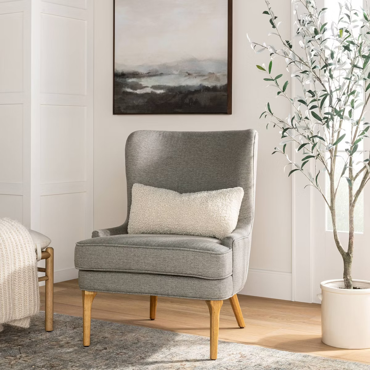 76.5"x 30" Artificial Olive Tree in Ceramic Pot - Threshold™ designed with Studio McGee: Indoor... | Target