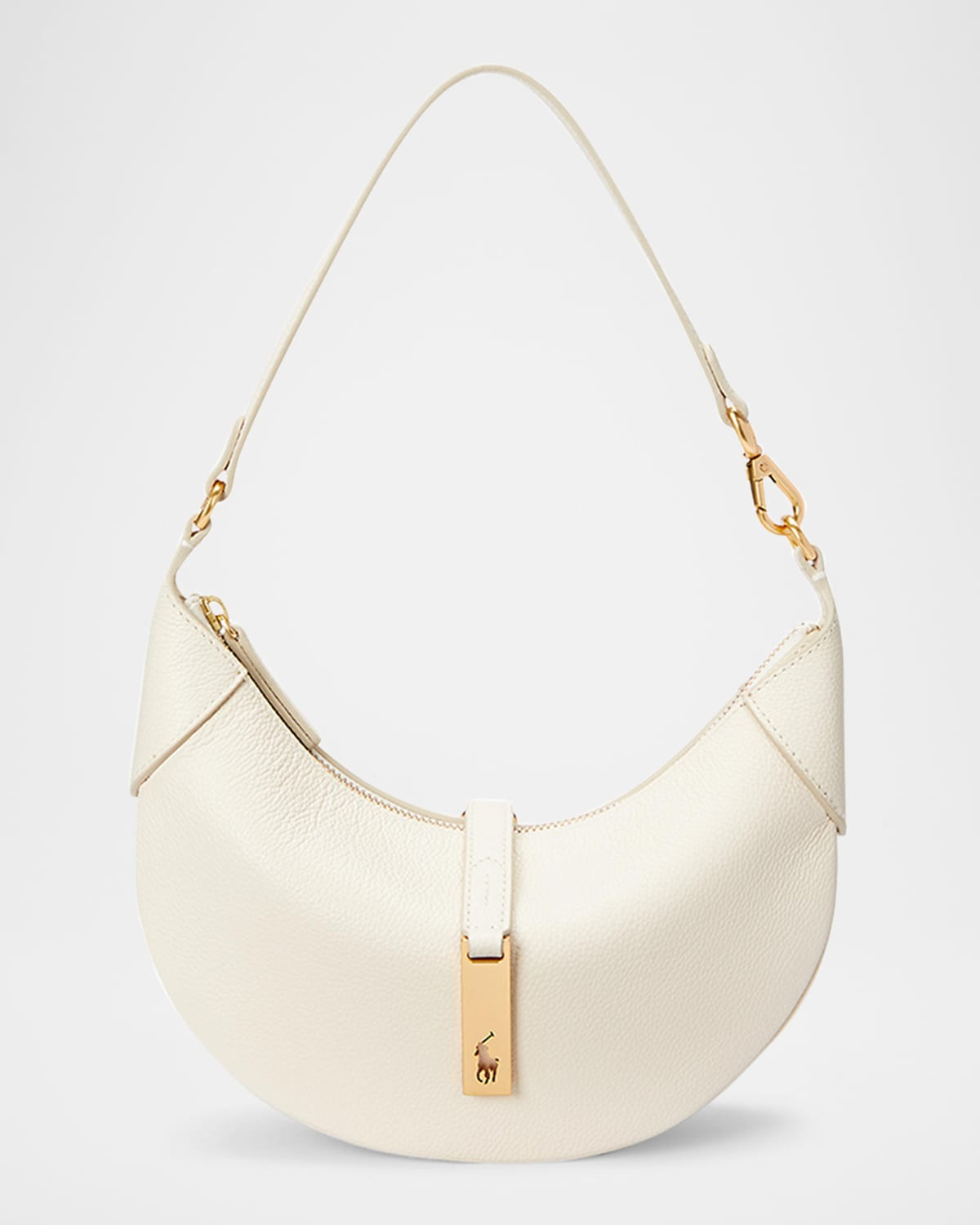 Polo ID Small Leather Shoulder Bag | Neiman Marcus